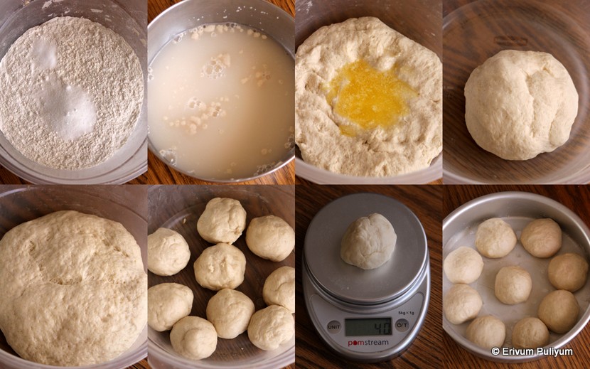 Erivum Puliyum Pav Bread (Eggless) Bombay Pav (Step by Step Pics)