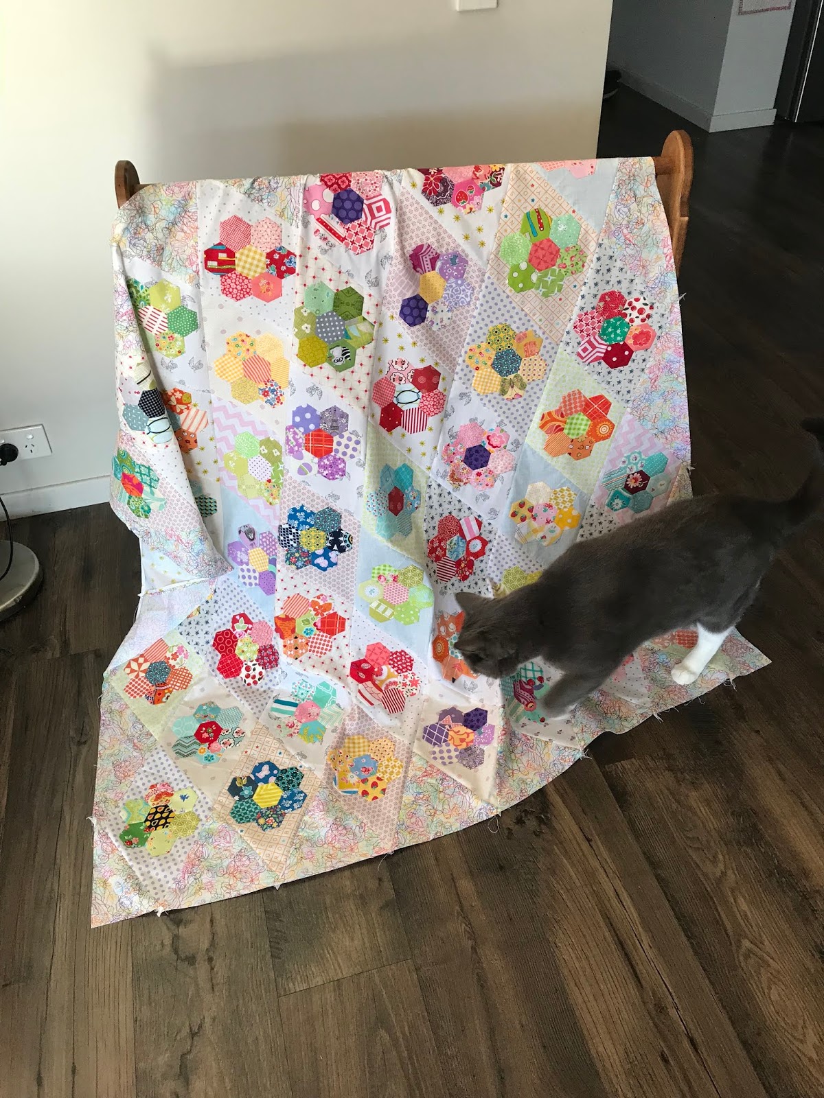 Kingfisher Quilt (progress) Samelia's Mum