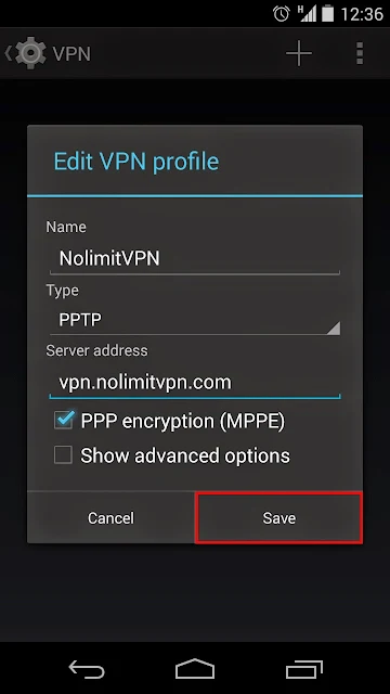 Pengaturan Internet Menggunakan VPN di Android