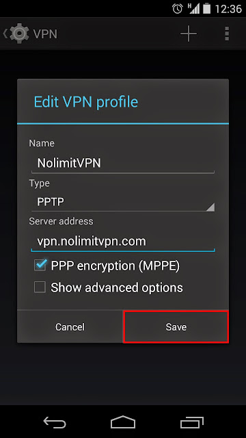 Pengaturan Internet Menggunakan VPN di Android Pengaturan Internet Menggunakan VPN di Android