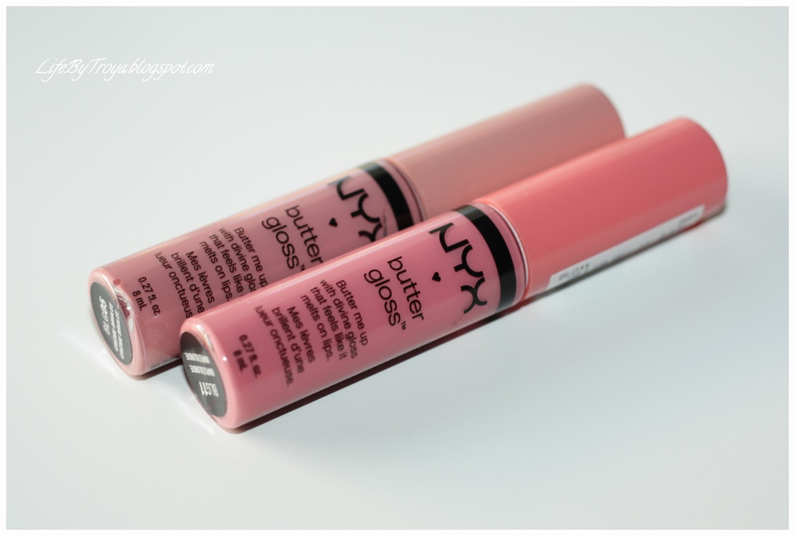 Review NYX Butter Gloss Creme Brulee & Maple Blonde Troya's Land
