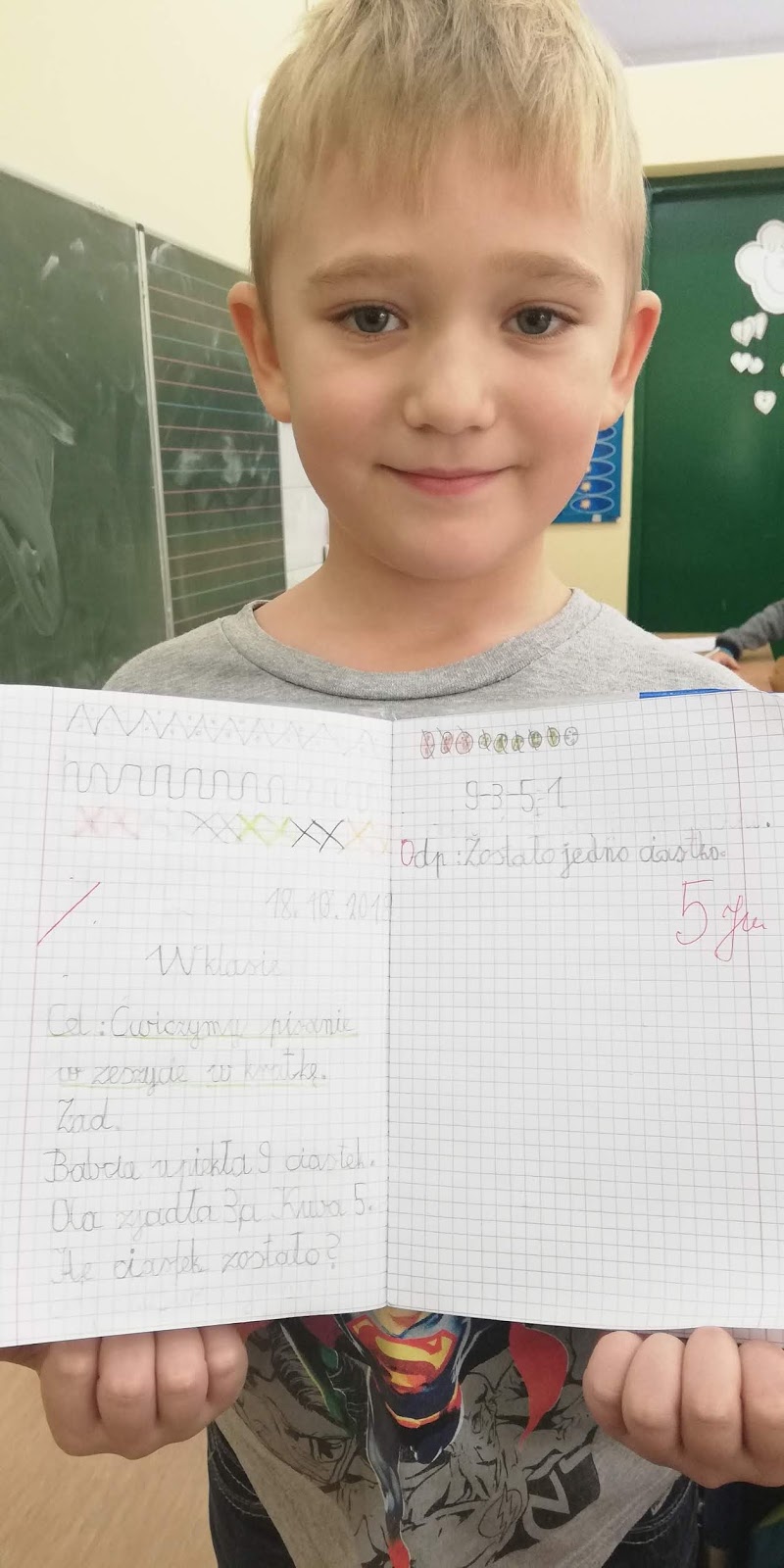 BLOG DZIECI z 1a Piszemy w zeszycie w kratkę )