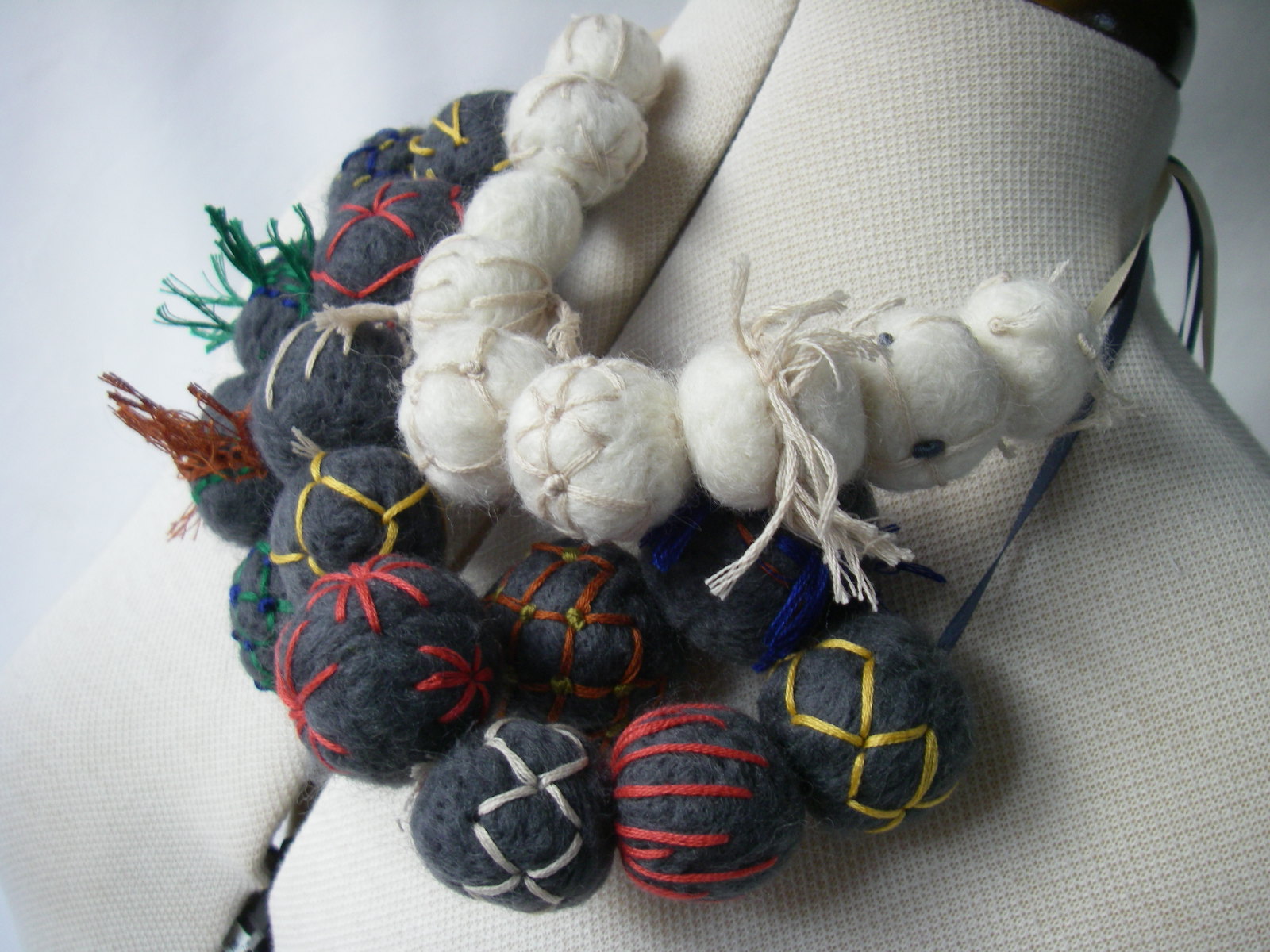 sidney needle felted jewellery