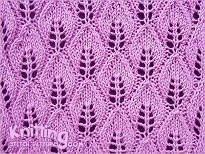 Embossed Leaf Lace knitting