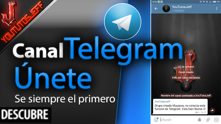 Canal de Telegram - Entérate el primero de los vídeos, noticias, tutoriales ect..