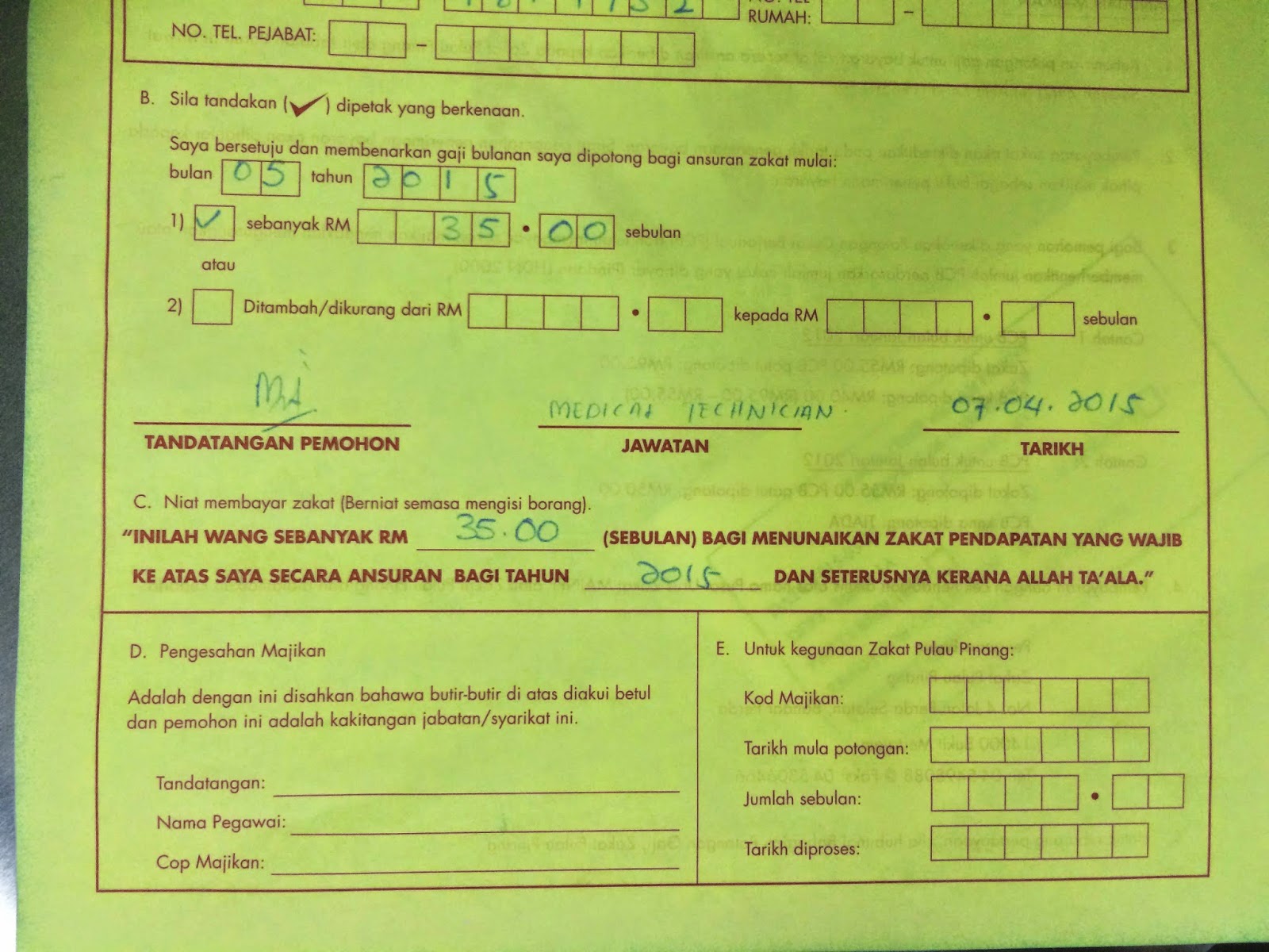 Borang Permohonan Kerja Zakat Pulau Pinang  Zt2aiw3lodptym  Isi