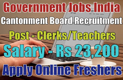 Cantonment Board Recruitment 2019