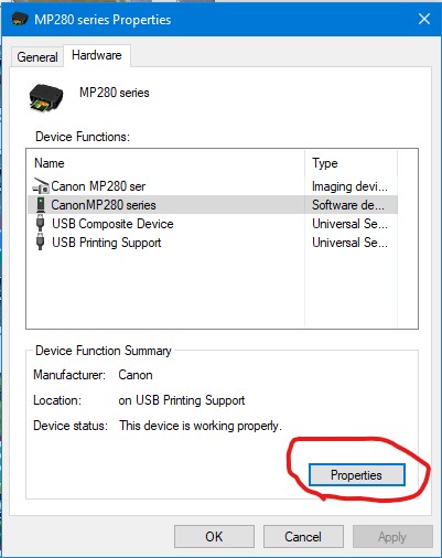 install printer mp287