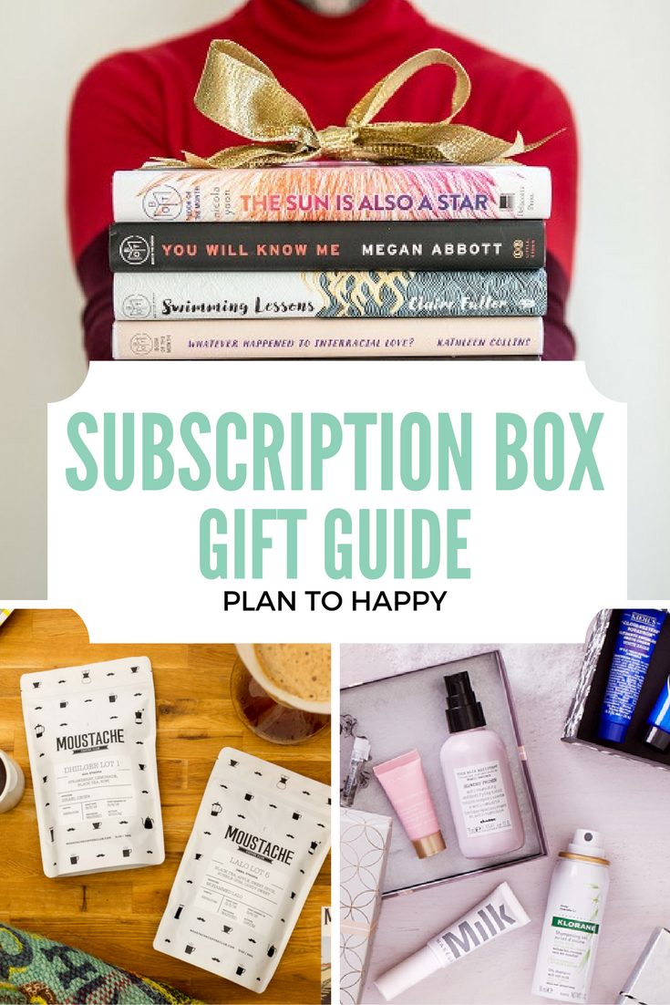 Plan to Happy Subscription Box Gift Guide {2016}