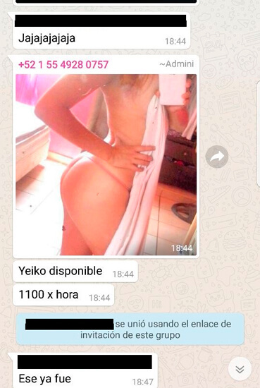 Exponen red de prostitución a través de grupos de WhatsApp en Cancún. Al aparecer tratan también con menores de edad