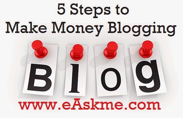 5 Steps to Make Money Blogging : eAskme
