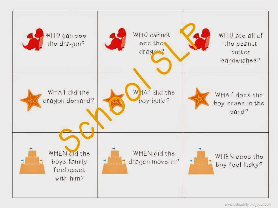 School SLP: When a Dragon Moves in: A Speech and Language Book Companion!