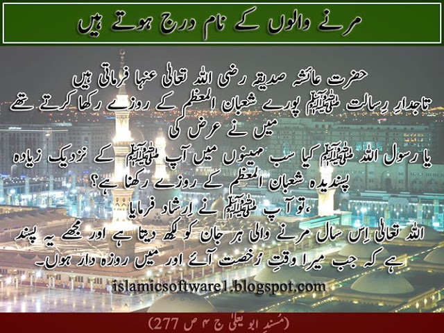 Fazilat e SHAB E BARAT in Urdu, Fazilat ki Raatein, SHABE BARAT Islamic Quotes, Aqwal e Zareen Islami