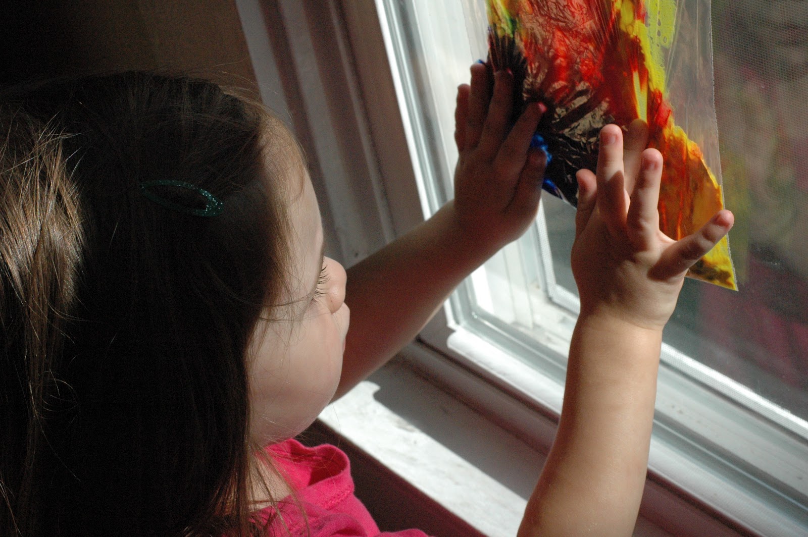 create (with kids) vertical painting FreshlyPlanted