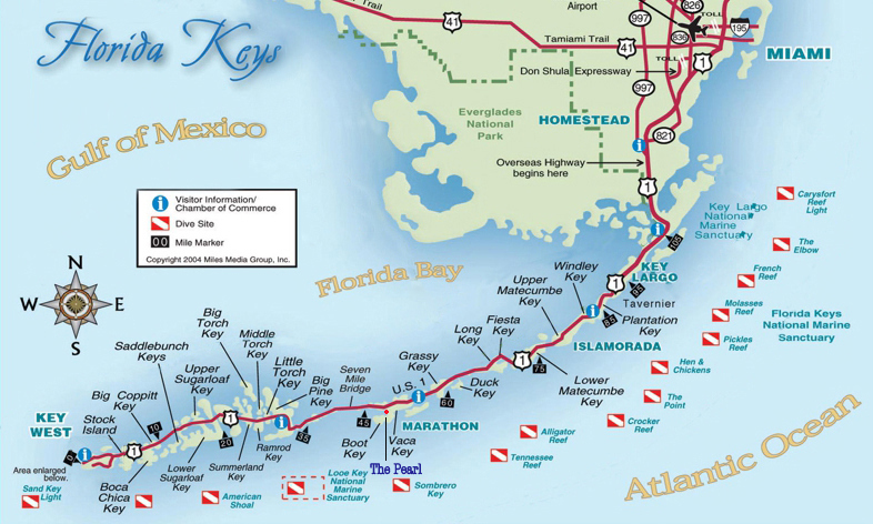 Marine Map Of Florida Keys United - Keys%2BMap%2B1