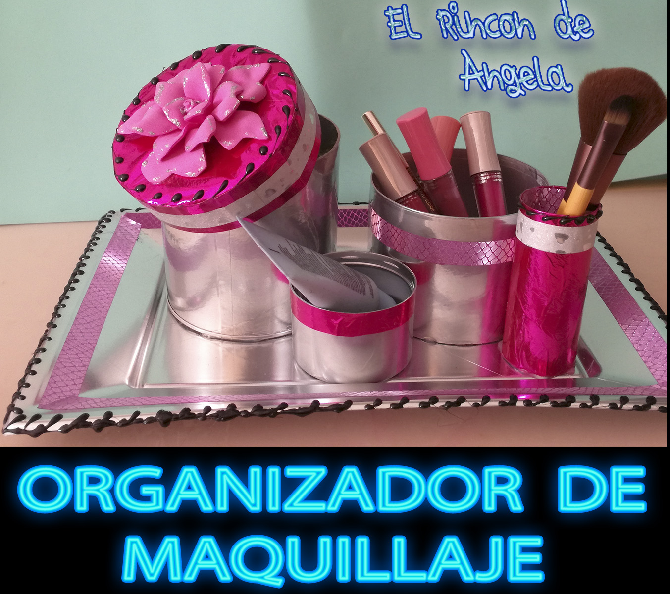 COMO HACER UN ORGANIZADOR PARA TUS BROCHAS DE MAQUILLAJE 💄CON ROLLOS DE  PAPEL 