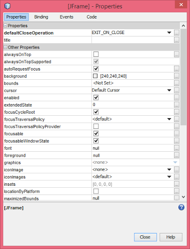 jFrame 4 : Komponen Swing di Java