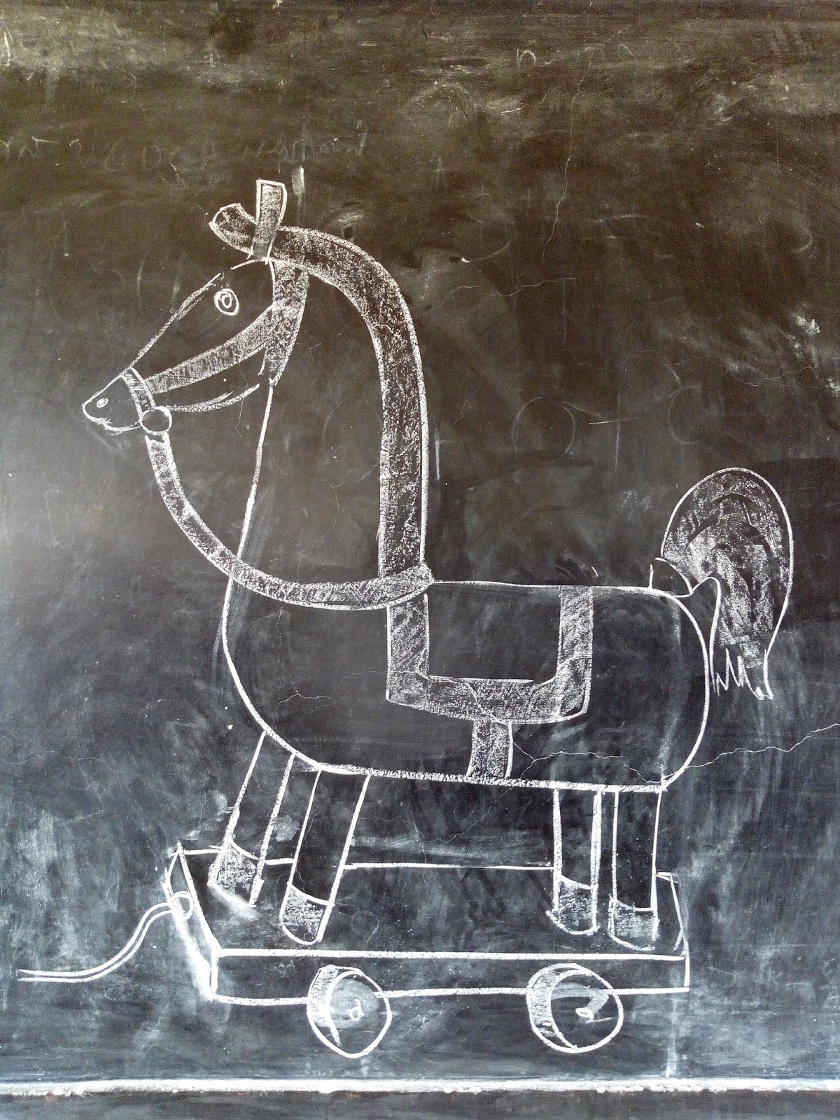 LINE DRAWING OF CHALK