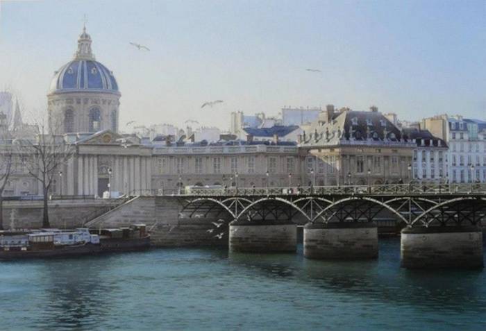 Thierry Duval «View of the French Academy of Arts»."
