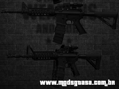 Rifle M4A1 PMAG com EOtech & Magnifier para GTA San Andreas