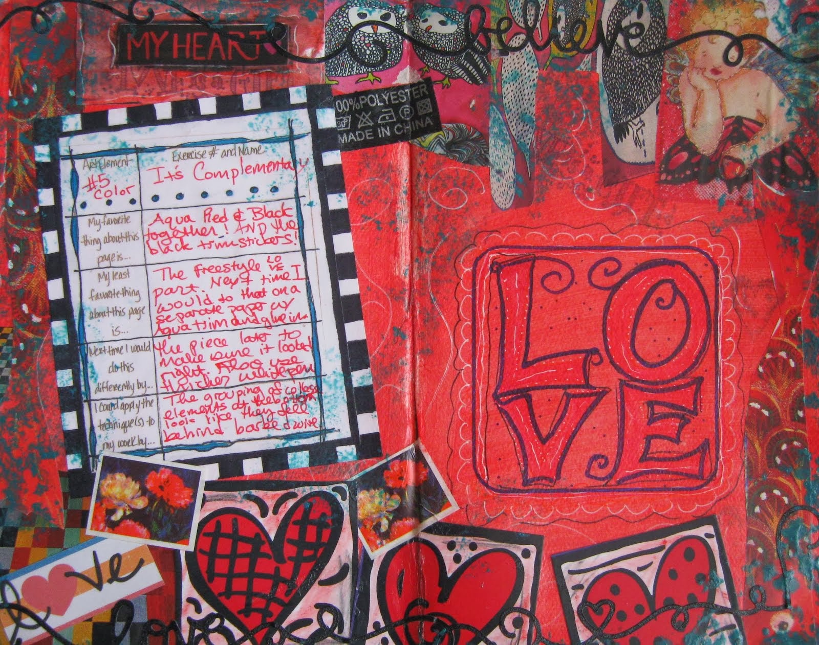 Complementary Love Journal Pages