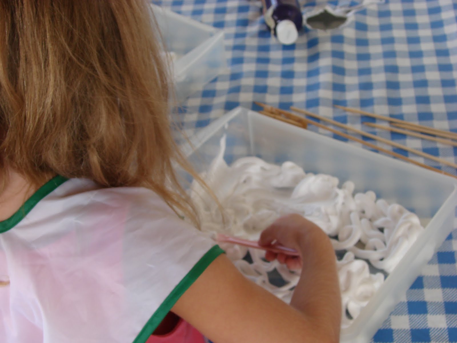 Aggieland Mommy Shaving Cream Swirl Art
