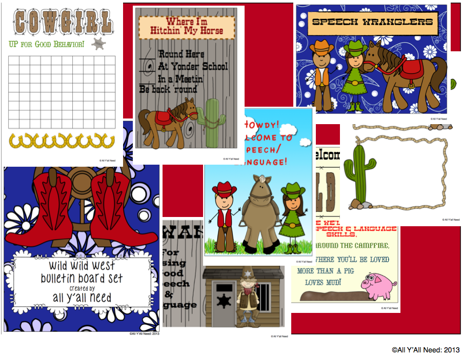 Wild West Speech Language Bulletin Boards All Y all Need wild-west-speech-language-bulletin-boards-all-y-all-need