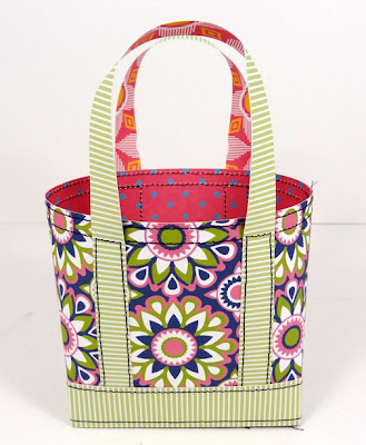 Popper and Mimi: Mini Summer Tote Gift Bag Tutorial