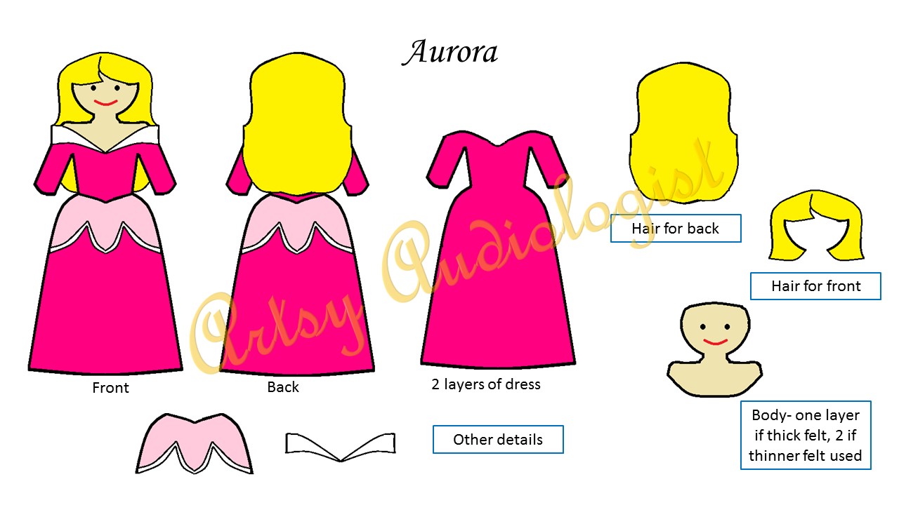 Artsy Audiologist: Disney Princess Finger Puppets Part 2- Templates ...