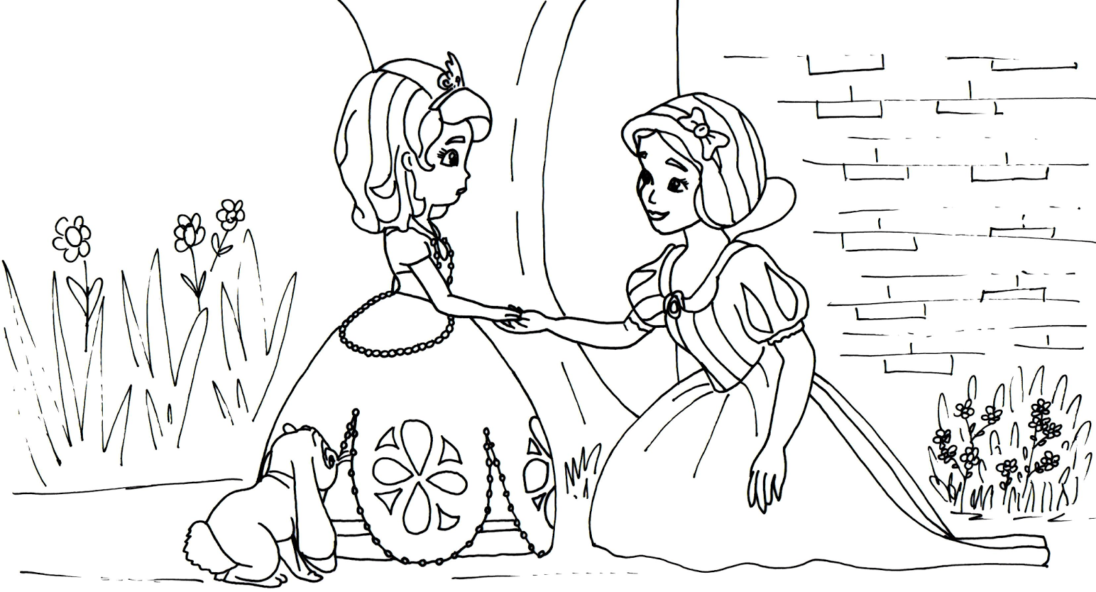 Sofia The First Coloring Pages: Snow White and Sofia the ...