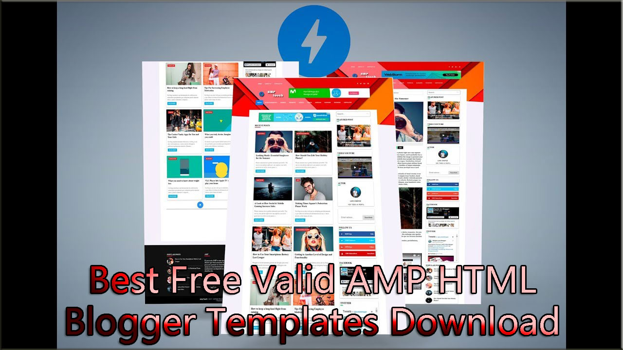 best free valid amp html blogger templates download part2 amp
