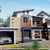 2495 sq-ft 4 bhk mixed roof house rendering