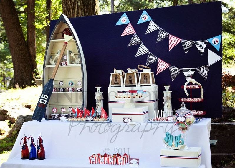 A Summer Nautical Birthday Party - Party Ideas | Party Printables Blog
