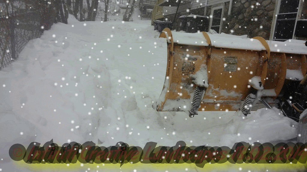 Infiniti Properties Creative Landscape Design Another Snow Removal Job