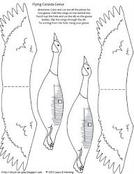 flying geese printable bird goose template paper patterns mobile crafts coloring birds flapping craft canada wood octopus templates preschool printables