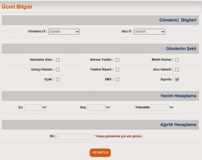 MNG Kargo Kargo Ücreti Hesaplama | Online Sorgulama Merkezi