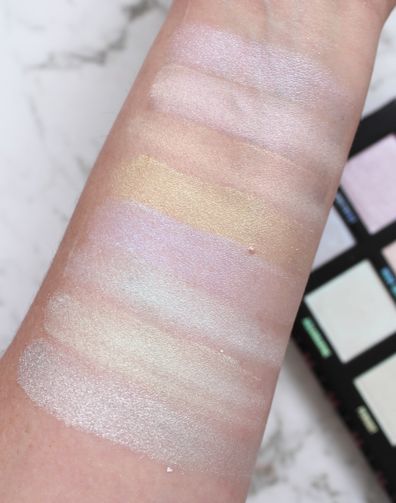 CHI CHI | Iridescent Glow Highlighting Palette - Review + Swatches - CassandraMyee