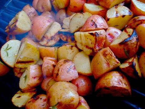 Grilled potatoes