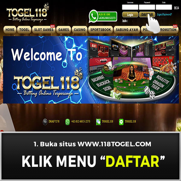 Panduan Togel118 Mega88 Judi Bola Judi Casino Togel Online Dan Judi Slot Online Cara Daftar Dan Deposit Di Situs Judi Online Togel118 Com