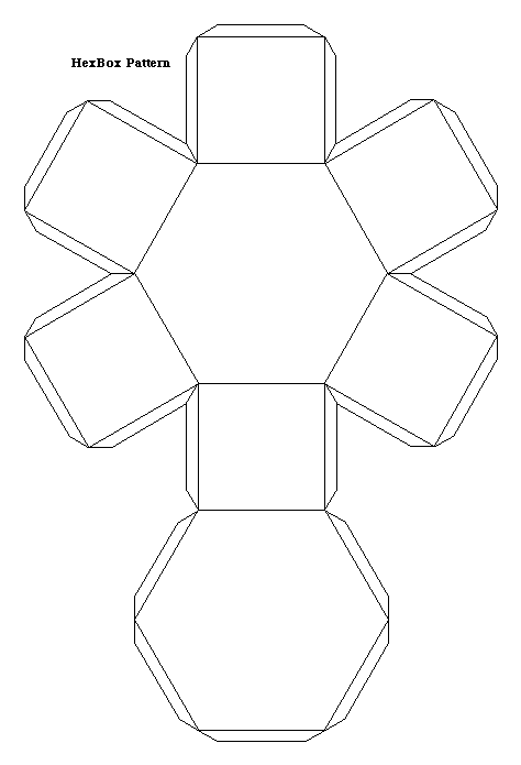 Как сделать шестиугольник из картона схема пошаговая