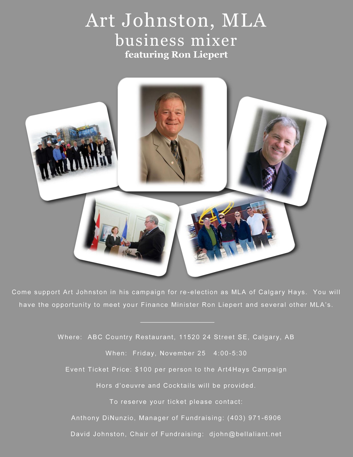 Art Johnston for Calgary Hays