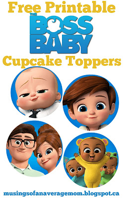 Boss Baby cupcake toppers