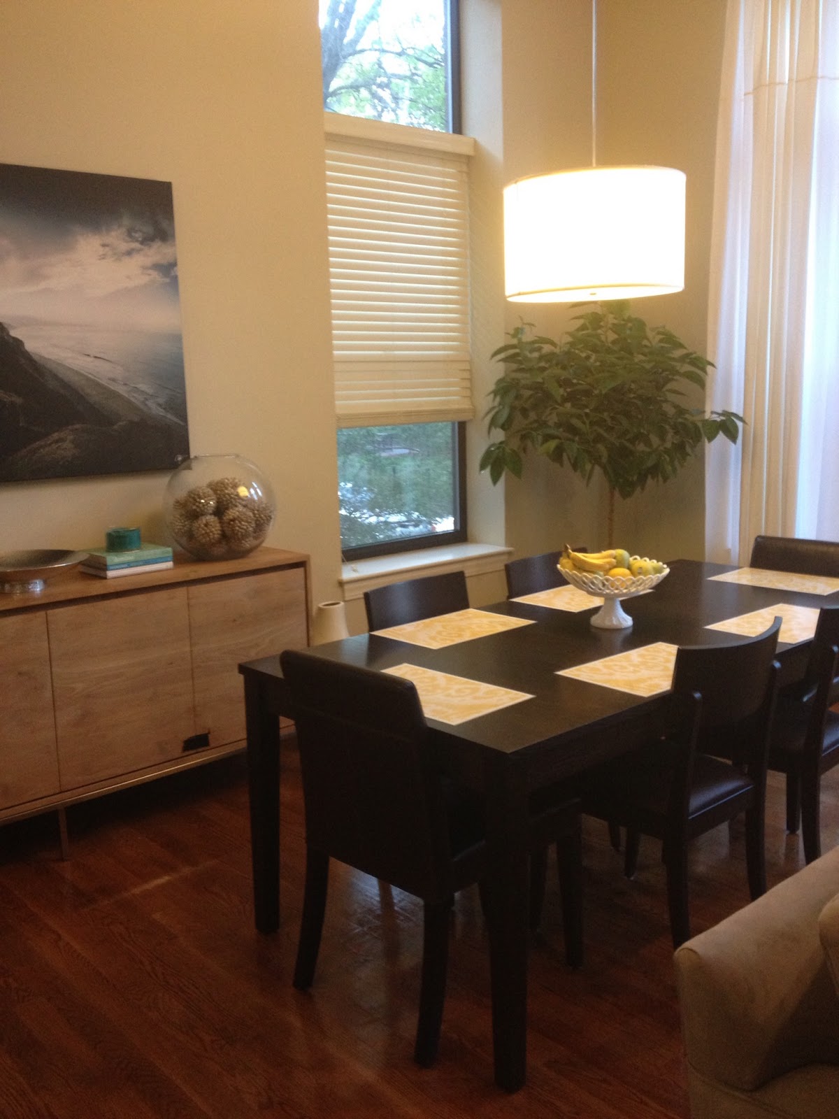 Robin M Anderson Do or Don't? Rug Under the Dining Room Table.