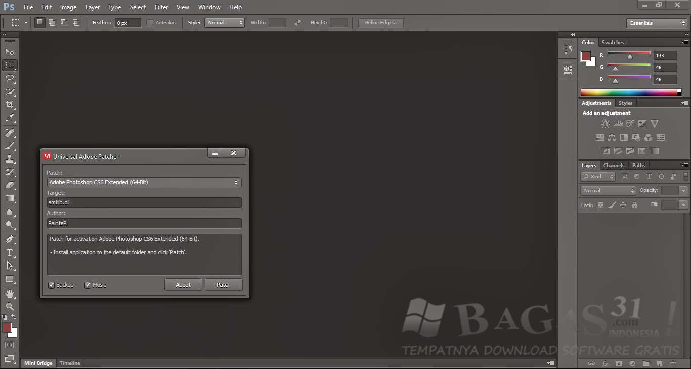 Universal Adobe Patcher - BAGAS31.com