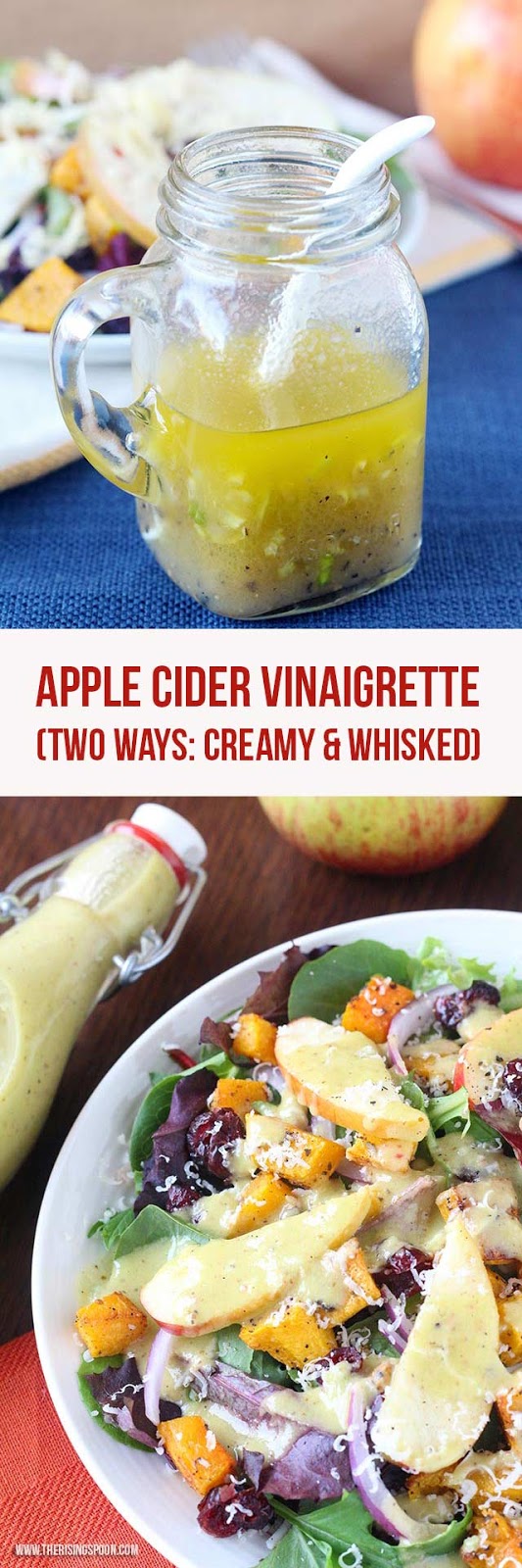 Apple Cider Vinaigrette Two Ways: Creamy & Whisked (Paleo & Vegan)