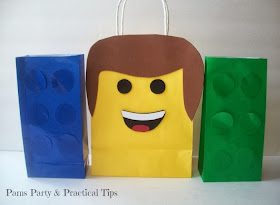 how to make your own LEGO Movie Party Bags 