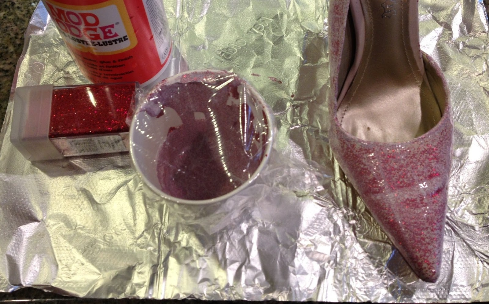 Confessions of a glitter addict Trying New Things Alternate glittering technique