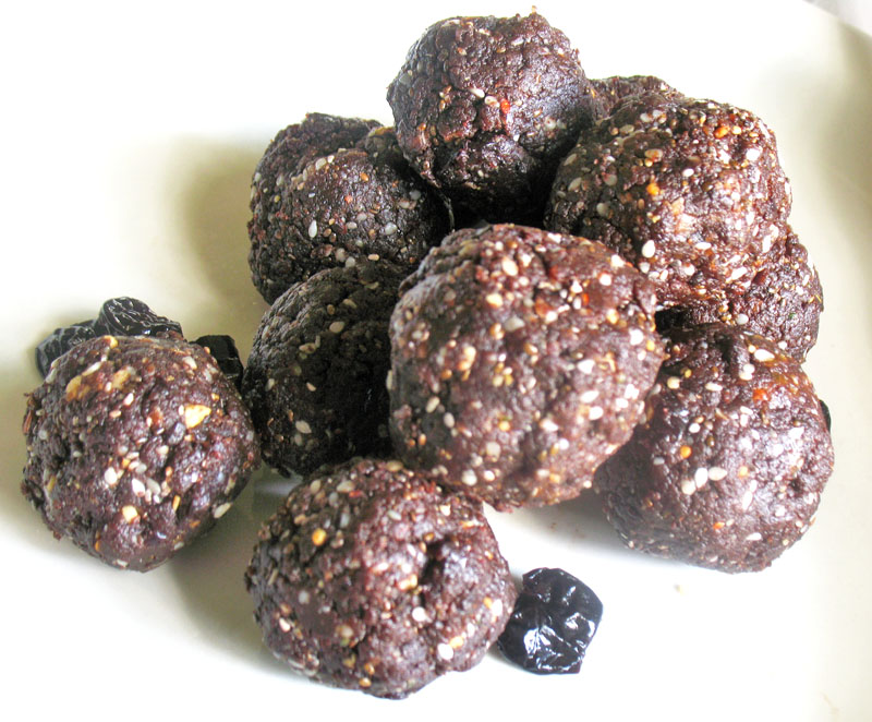 Cocoa Fruit Energy Bites Lisa's Kitchen Vegetarian Recipes