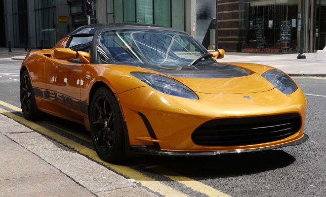 Tesla Roadster Sport from the front