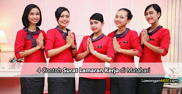 4 Contoh Surat Lamaran Kerja Di Matahari Untuk Berbagai Posisi